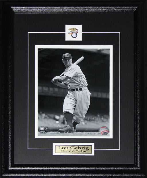 Lou Gehrig New York Yankees 8x10 Baseball Memorabilia Collector Frame