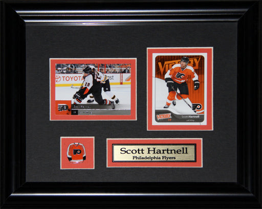 Scott Hartnell Philadelphia Flyers 2 Card Hockey Memorabilia Collector Frame