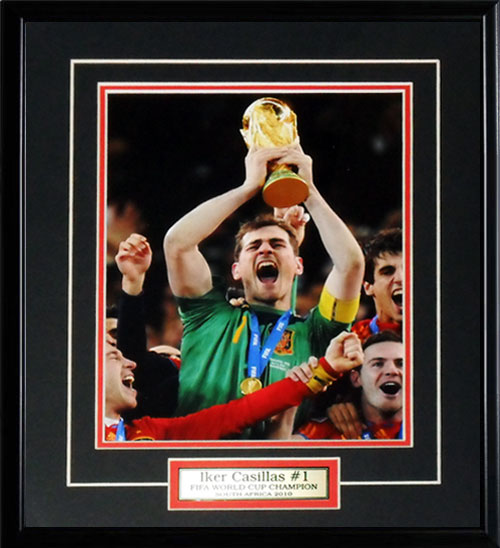 Iker Casillas 2010 World Cup Team Spain Soccer Football 8x10 Collector Frame