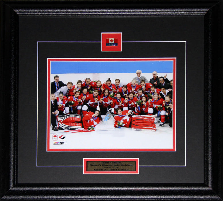 2014 Team Canada Women's Hockey Gold Medal Sochi Winter Olympics 8x10 Frame