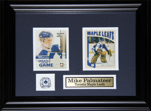Mike Palmateer Toronto Maple Leafs 2 Card Hockey Memorabilia Collector Frame