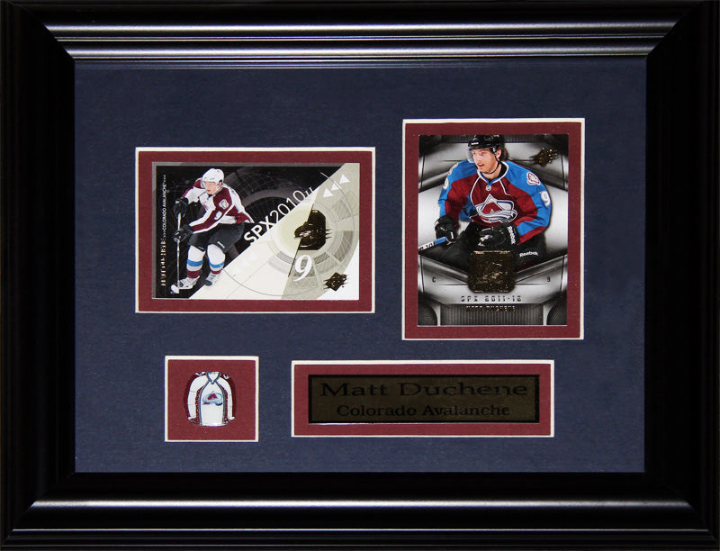 Matt Duchene Colorado Avalanche 2 Card Hockey Memorabilia Collector Frame