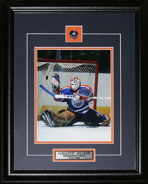 Grant Fuhr Edmonton Oilers 8x10 Hockey Memorabilia Collector Frame