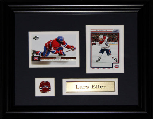 Lars Eller Montreal Canadiens 2 Card Hockey Memorabilia Collector Frame