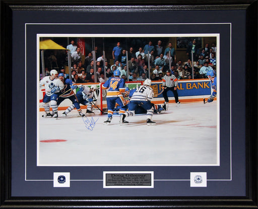 Doug Gilmour Toronto Maple Leafs Signed Overtime Goal 16x20 Hockey Frame