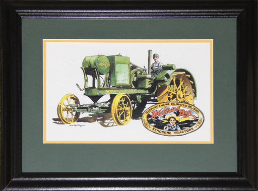 Tractor Trailer Waterloo Iowa Boy by Rob MacDougall Art Print Collector Frame