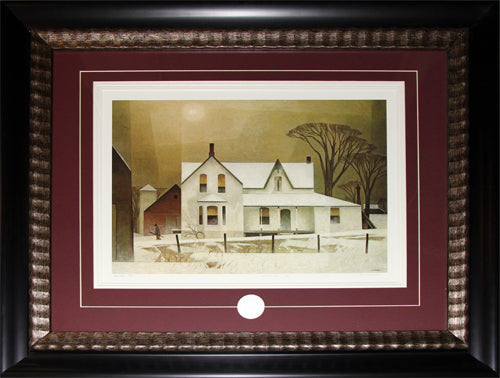 Winter Sun 1961 by Alfred Joseph A. J Casson Canadian Art Print Frame Group of Seven