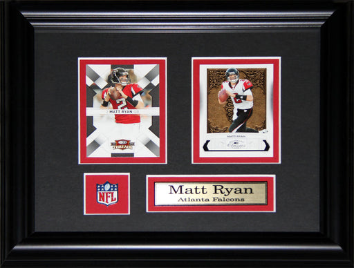 Matt Ryan Atlanta Falcons 2 Card Football Memorabilia Collector Frame