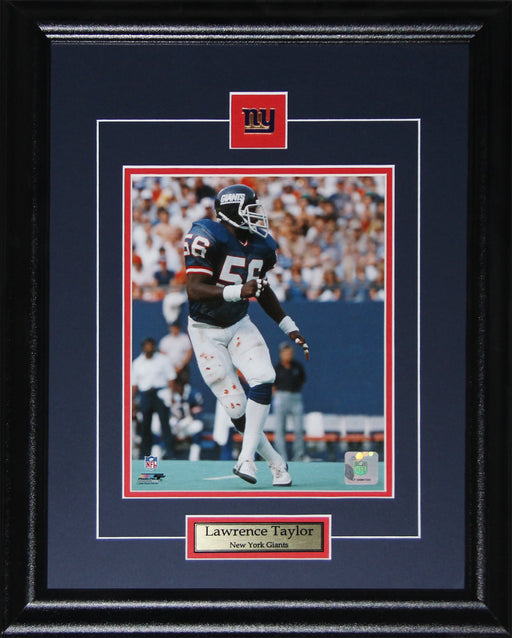 Lawrence Taylor New York Giants 8x10 Football Memorabilia Collector Frame (Blue)