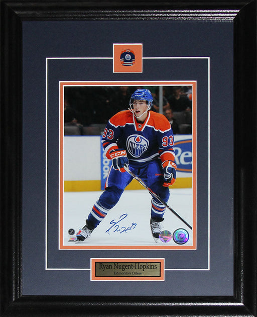 Ryan Nugent-Hopkins Edmonton Oilers Signed 8x10 Hockey Collector Frame