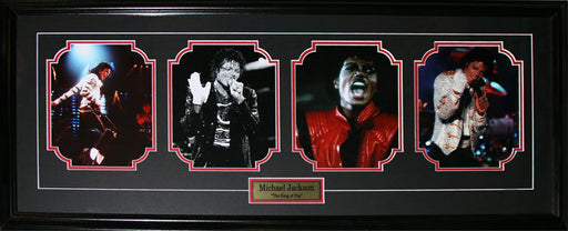 Michael Jackson The King of Pop Music Singer 4 Photograph Collector Frame