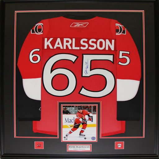 Erik Karlsson Ottawa Senators Signed Jersey Hockey Collector Frame