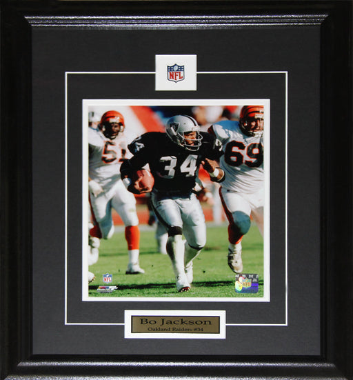 Bo Jackson Oakland Raiders 8x10 Football Memorabilia Collector Frame