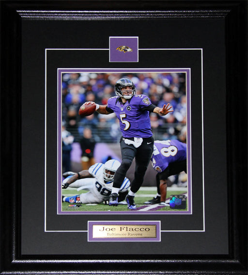 Joe Flacco Baltimore Ravens 8x10 Football Memorabilia Collector Frame