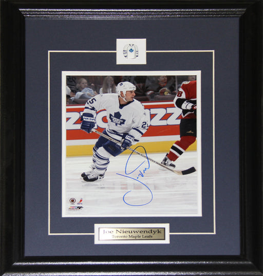 Joe Nieuwendyk Toronto Maple Leafs Signed 8x10 Hockey Collector Frame
