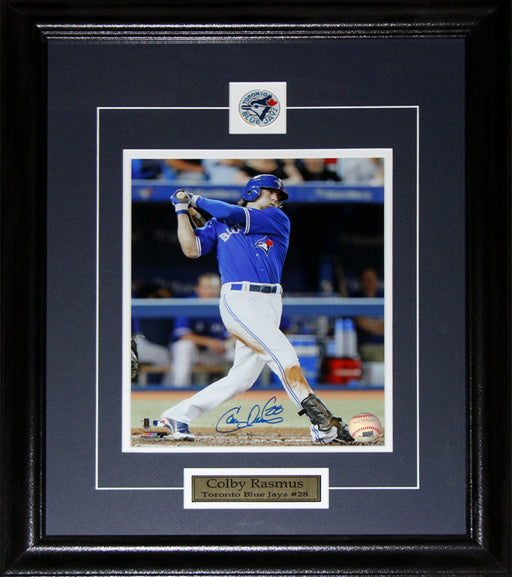 Colby Rasmus Toronto Blue Jays Signed 8x10 Baseball Collector Frame