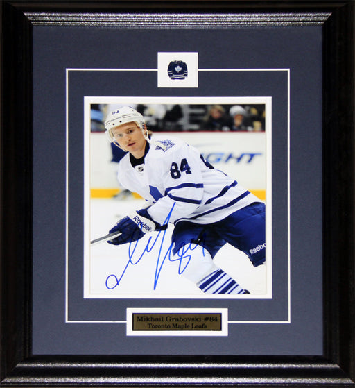 Mikhail Grabovski Toronto Maple Leafs Signed 8x10 Hockey Collector Frame