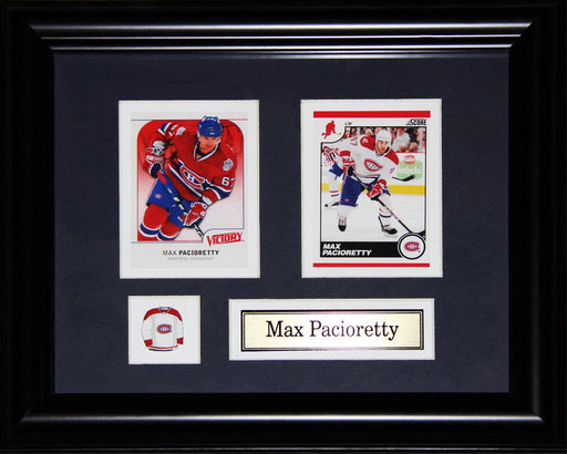Max Pacioretty Montreal Canadiens 2 Card Hockey Memorabilia Collector Frame