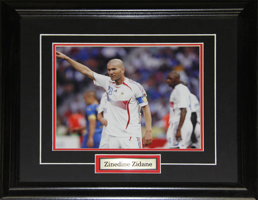 Zinedine Zidane Team France FIFA World Cup Soccer Football 8x10 Collector Frame