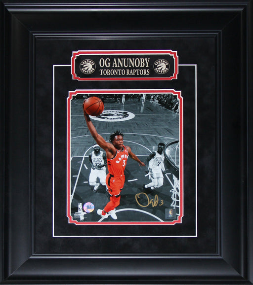 OG Anunoby Toronto Raptors Signed 8x10 Basketball Sports Memorabilia Collector Frame
