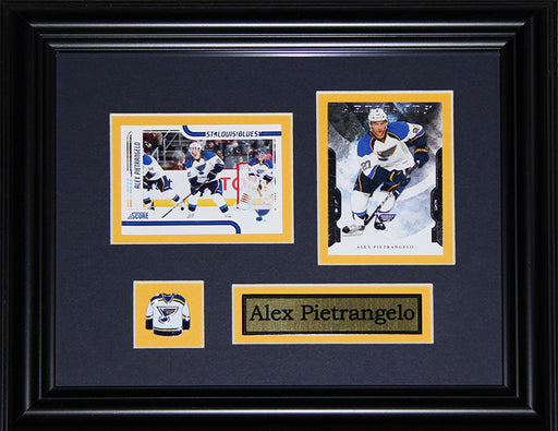 Alex Pietrangelo St. Louis Blues 2 Card Hockey Memorabilia Collector Frame