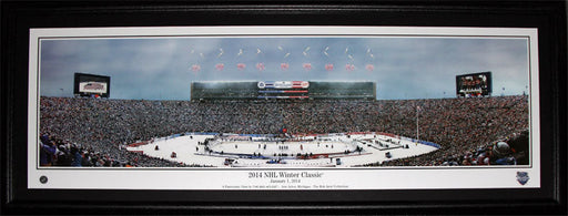 2014 Winter Classic Ann Arbour Big House Toronto Maple Leafs Detroit Red Wings Panorama Hockey Frame