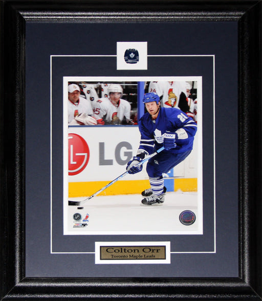 Colton Orr Toronto Maple Leafs 8x10 Hockey Memorabilia Collector Frame