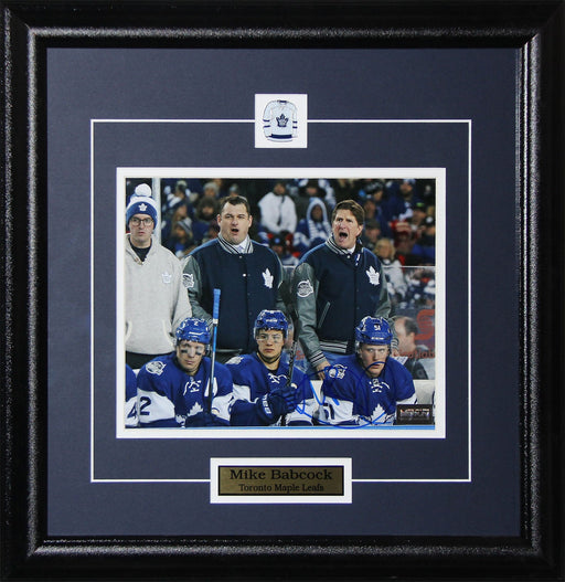 Mike Babcock Toronto Maple Leafs Signed 8x10 Hockey Collector Frame