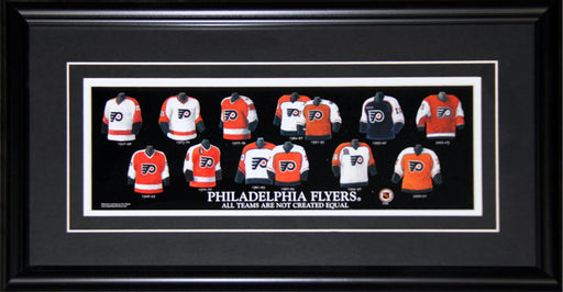 Philadelphia Flyers Jersey Evolution Hockey Memorabilia Collector Frame