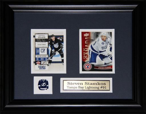 Steven Stamkos Tampa Bay Lightning 2 Card Hockey Memorabilia Collector Frame