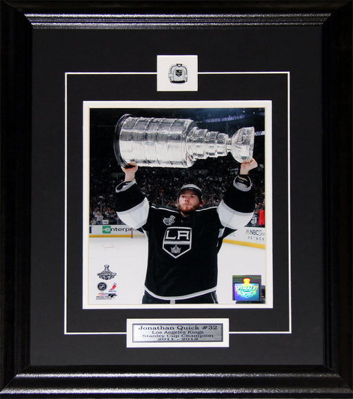 Jonathan Quick Los Angeles Kings Stanley Cup 8x10 Hockey Collector Frame
