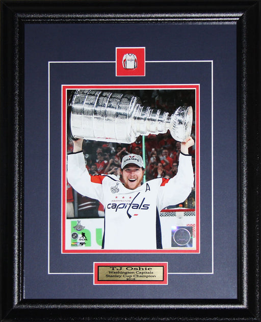 T.J. Oshie Washington Capitals 2018 Stanley Cup 8x10 Hockey Collector Frame