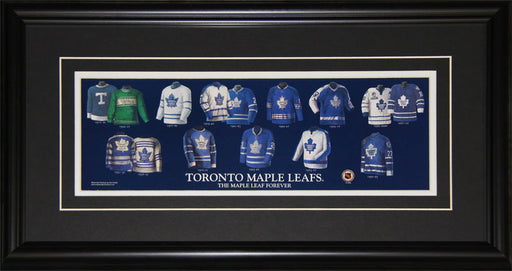 Toronto Maple Leafs Jersey Evolution Hockey Memorabilia Collector Frame