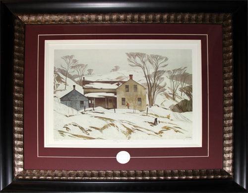 Valley Farm March 1963 by Alfred Joseph A. J Casson Canadian Art Print Frame Group of Seven