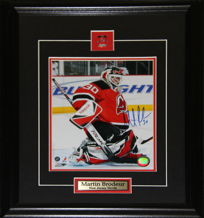 Martin Brodeur New Jersey Devils Signed 8x10 Hockey Collector Frame