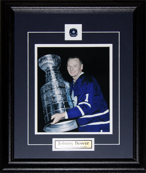 Johnny Bower Toronto Maple Leafs 8x10 Hockey Memorabilia Collector Frame