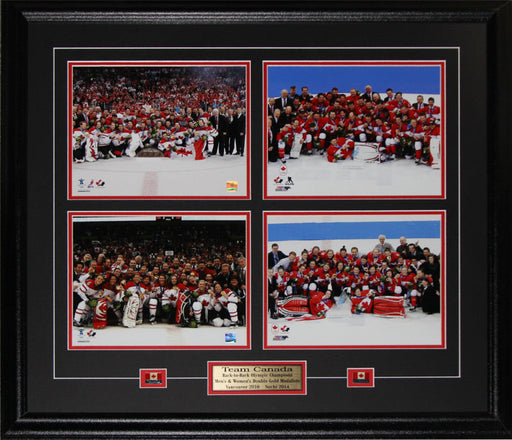 2014 2010 Team Canada Men & Women Winter Olympics Gold Medal 4 Photo Frame