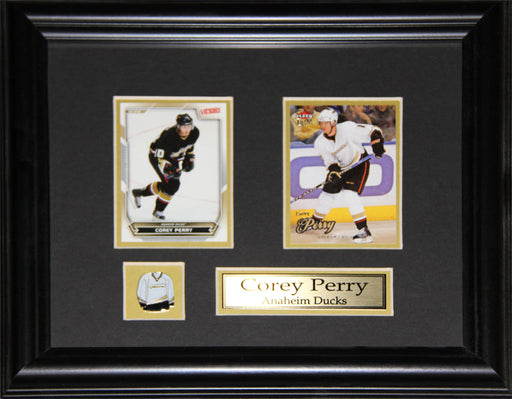 Corey Perry Anaheim Ducks 2 Card Hockey Memorabilia Collector Frame