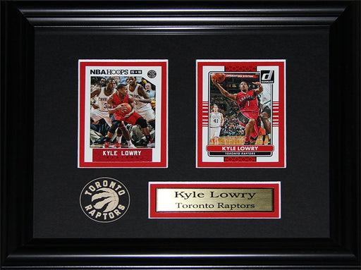 Kyle Lowry Toronto Raptors 2 Card Basketball Memorabilia Collector Frame