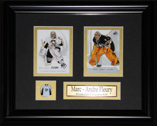Marc-Andre Fleury Pittsburgh Penguins 2 Card Hockey Collector Frame