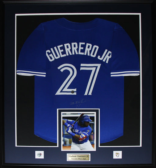 Vladimir Guerrero Jr. Toronto Blue Jays Baseball Memorabilia Signed Jersey Frame