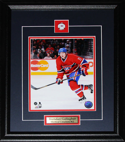 Brendan Gallagher Montreal Canadiens 8x10 Hockey Memorabilia Collector Frame