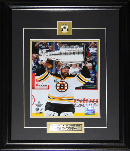 Tim Thomas Boston Bruins Stanley Cup 8x10 Hockey Memorabilia Collector Frame