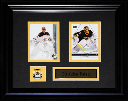 Tuukka Rask Boston Bruins 2 Card Hockey Memorabilia Collector Frame