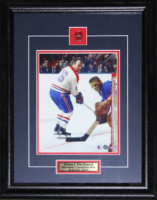 Henri Richard Montreal Canadiens 8x10 Hockey Sports Memorabilia Collector Frame