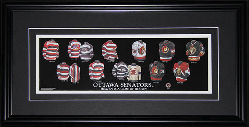 Ottawa Senators Jersey Evolution Hockey Memorabilia Collector Frame