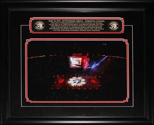 Toronto Raptors 2019 Finals Game 1 1st Game 12x18 Memorabilia Collector Frame