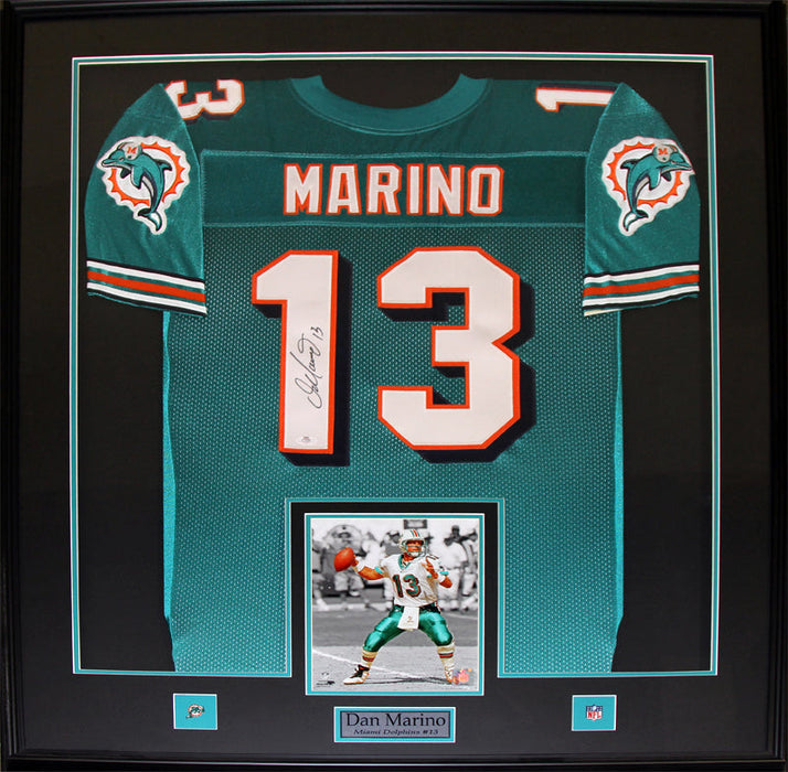 Dan Marino Miami Dolphins Signed Jersey Football Memorabilia Collector Frame