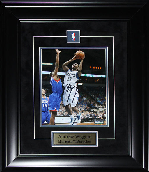 Andrew Wiggins Minnesota Timberwolves Signed 8x10 Basketball Collector Frame