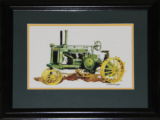 Tractor Trailer John Deere by Rob MacDougall Art Print Collector Frame